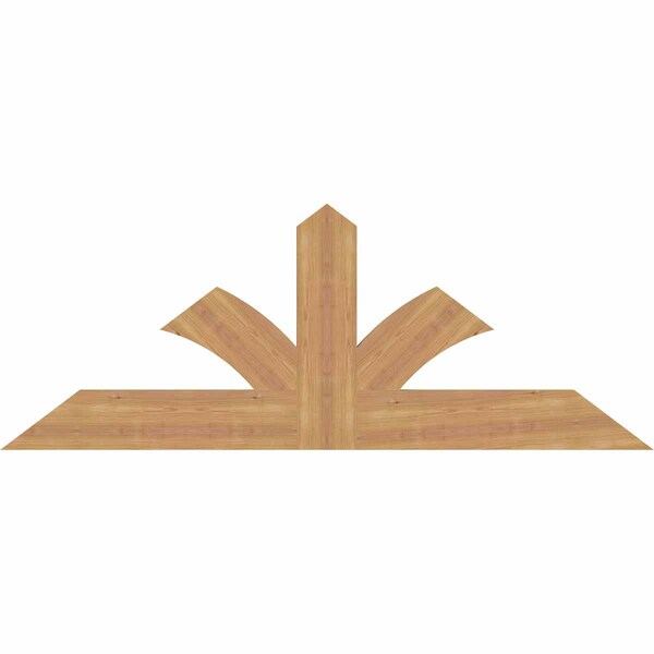 Ekena Millwork Richland Smooth Timber Gable Bracket, Western Red Cedar, 60"W x 22"H x 1 1/2"D x 5 1/2"F, 9/12 Pitch GBW060X22X0206RIC00SWR - main